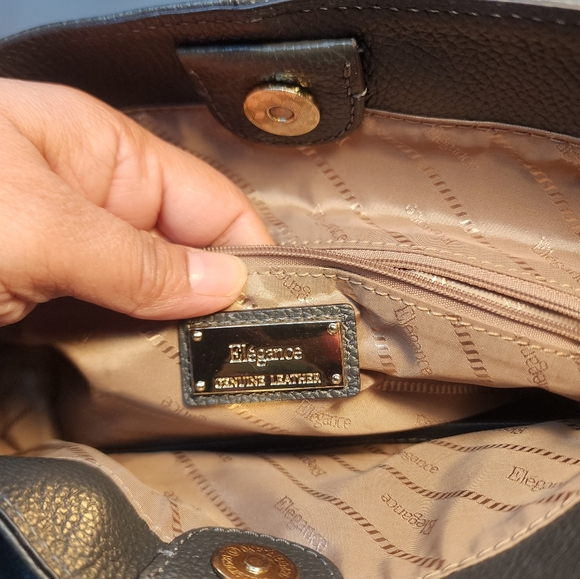 Elegance Paris Genuine Leather Tote - Picture 11 of 16